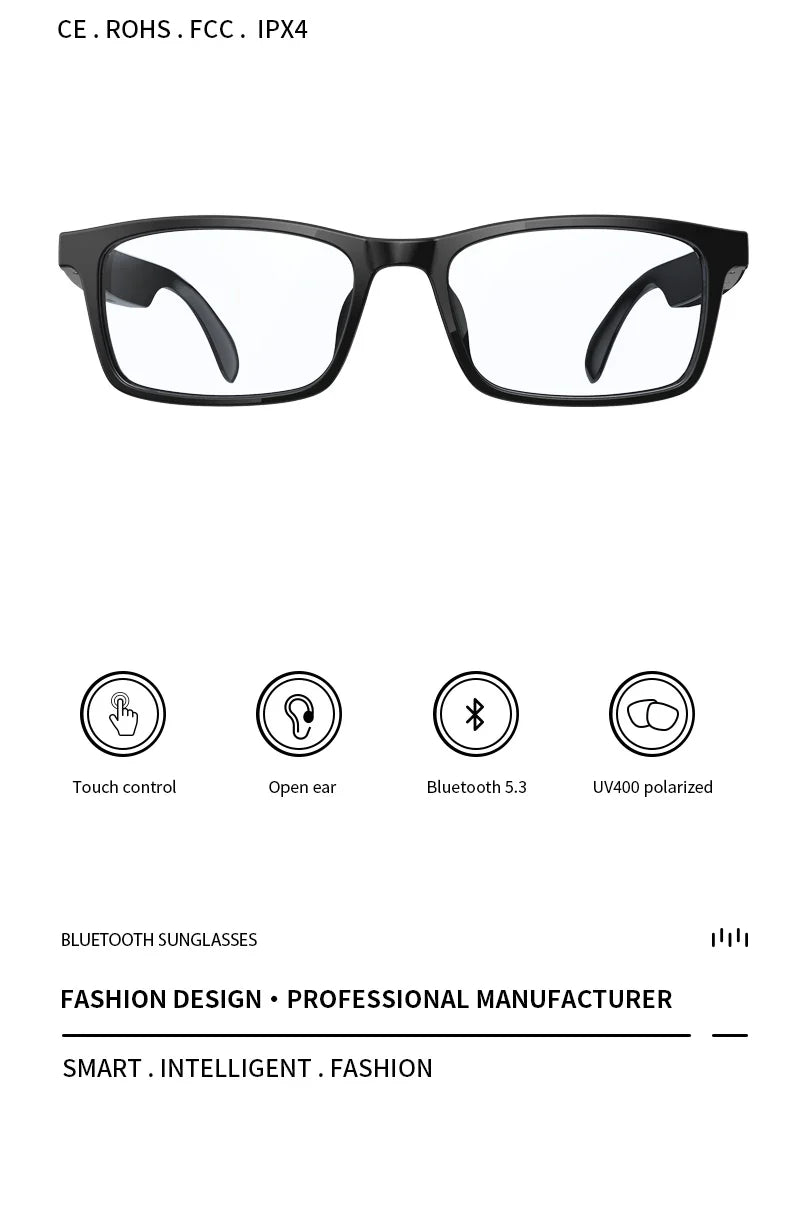 Fashion Deign Smart Glasses with bluetooth - SkyWaves