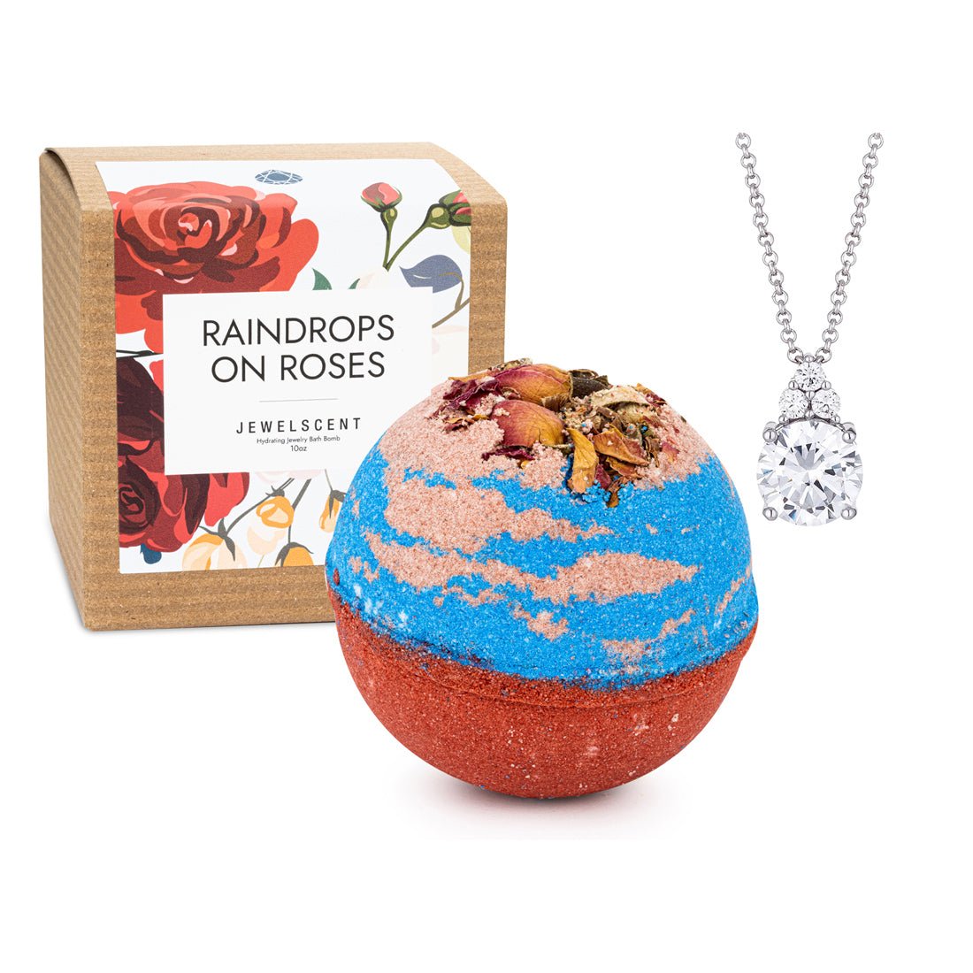 Raindrops On Roses Bath Bomb + Surprise Jewerly - SkyWaves