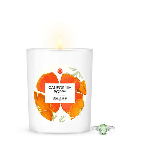 California Poppy 10oz Signature Jewelry Candle - SkyWaves
