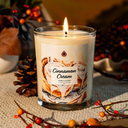Cinnamon Cream 18oz Home Jewelry Candle - SkyWaves
