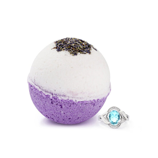 Dreamy Lavender 10oz Jewelry Bath Bomb - SkyWaves