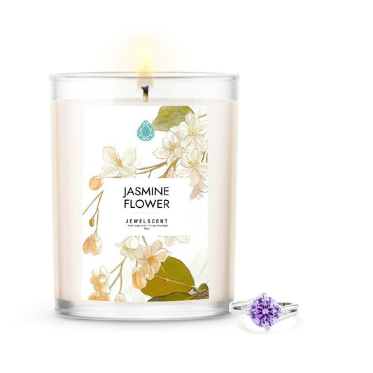 Jasmine Flower 18oz Home Jewelry Candle - SkyWaves