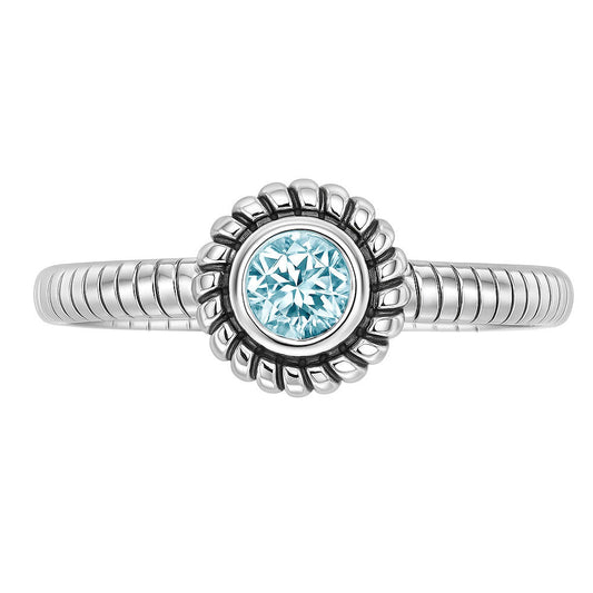 Sky Blue Topaz Ring size - 5 R - 1045 SDR253358 - SkyWaves